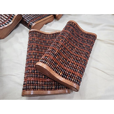 Gối Công Thái Học , Gối Gỗ Trắc Hạt - Kích thước 36cmx24cmx8cm/4cm ( video , hình thât )