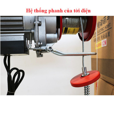 Tời Điện ABG PA1000 (500/1000kg) - Cáp Dài 40M - Hàng Chính Hãng
