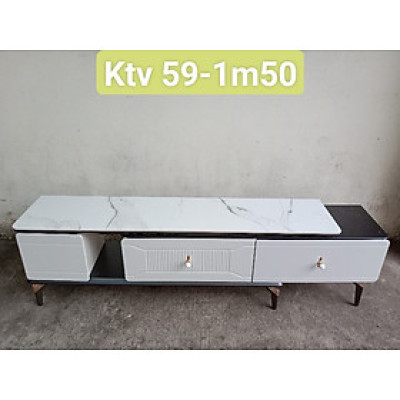 Kệ Tivi Tundo mặt đá vân xám nhập khẩu