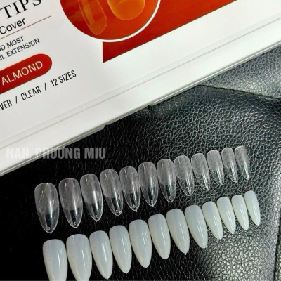 Móng Úp Vinimay Hộp 552 Móng Form Bầu Nhọn Đục Làm Nail Dài Ngắn Đủ 12 Size Siêu Dẻo Tiện Lợi Nữ Women