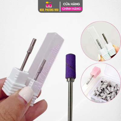 Lõi Lắp Đầu Mài Nhám Mini Làm Nail, Hợp Kim Không Gỉ Dùng Làm Mịn Móng, Thay Thế Dễ Dàng, Tiết Kiệm Nail Phương Miu