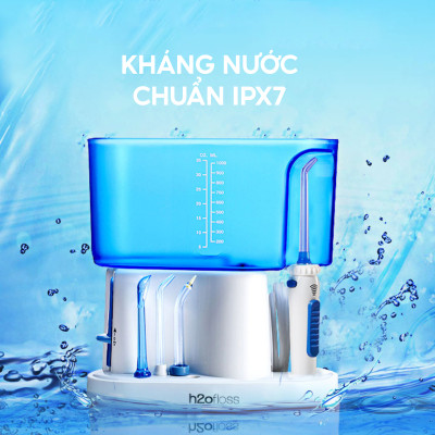 Máy tăm nước gia đình H2ofloss HF9 Whisper, phiên bản cao cấp với động cơ giảm độ ồn
