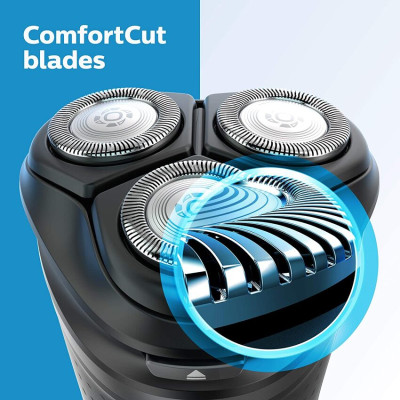 Máy cạo râu khô và ướt 5D Pivot & Flex Heads Philips Norelco S3212 Series 3000 - Hàng Nhập Khẩu