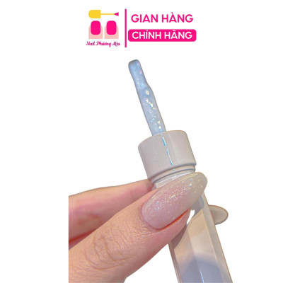 Sơn Gel Nhũ Gạo Trắng Jiao Yan She 15ml Trắng Bông Tuyết Sơn Nhũ Hồng Làm Nail, Đặc Siêu Bóng Bền nước Màu thạch, Cực Xinh Không Ố