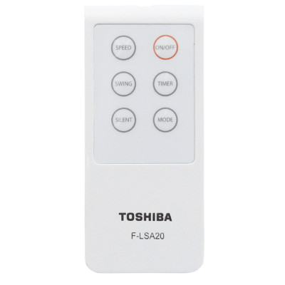Quạt đứng Toshiba F-LSA20(H)VN, Màu xám, 60W - Điều khiển từ xa - 5 cánh - Hẹn giờ tắt/mở - Hàng chính hãng, bảo hành 12 tháng
