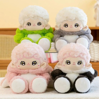Thú nhồi bông baby three cosplay thỏ, khủng long, gấu trúc đáng yêu - Size từ 25cm đến 50cm - Quà tặng gấu bông êm mịn cho bé