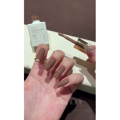 [Chai Lẻ] Sơn Gel Màu Nâu Trà G087 XEIJAYI Cao Cấp Chai 15ml Làm Nail, Sơn Móng Màu Nâu Tây Đậm Mướt, Lên Màu Chuẩn, Bóng Bền Women Nữ