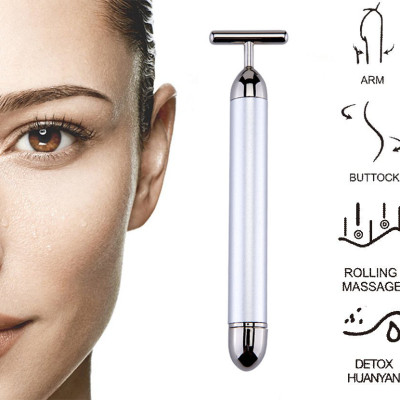 Bút Mát Xa Xóa Bọng Mắt Nâng Cơ Căng Da Mặt Chống Lão Hoá Tặng Kèm Pin AA Rung Mạnh Loại Xịn (Tặng Kèm 1 Móc Khoá) (Official Bilaha)