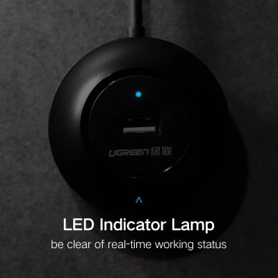 Ugreen UG20277CR106TK 1M màu Đen Bộ chia HUB USB 2.0 sang 4 USB 2.0 hỗ trợ nguồn 5V - HÀNG CHÍNH HÃNG