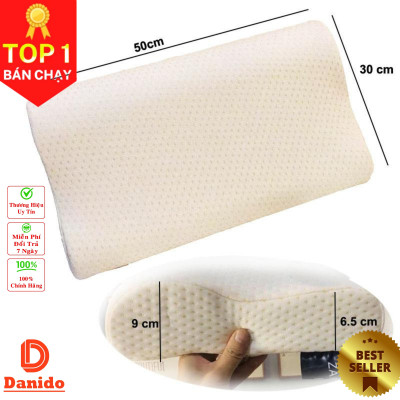 Gối cao su chống đau cột sống - Gối cao su dành cho người hay ngủ ngáy mỏi cổ vai gáy – Hàng chính hãng