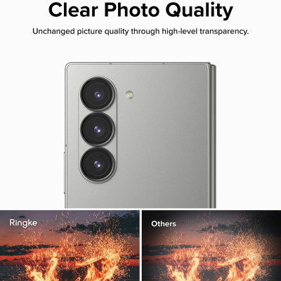 Dán camera cho Samsung Galaxy Z Fold 6/ Z Fold 7 RINGKE Lens Frame Glass kèm khung trợ dán_ Hàng chính hãng