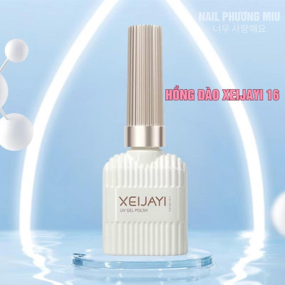 Sơn Gel Màu Thạch Hồng Đào XEIJAYI Số 16 Siêu Bóng Mịn Lên Móng Chuẩn Màu Hồng Phấn Đẹp Dịu Dàng Làm Nail Phong Cách Hàn Quốc