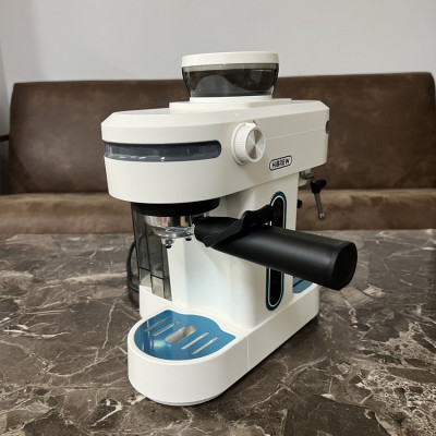 Máy pha cà phê bán tự động kiêm xay cà phê 15 chế độ Espresso, Cappuccino, Latte thương hiệu Mỹ cao cấp HiBREW H14 - Hàng Nhập Khẩu