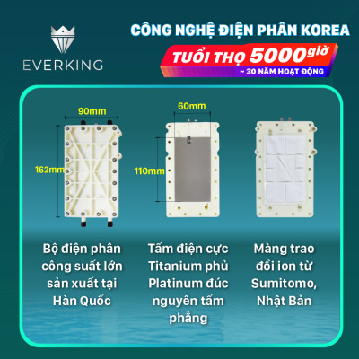 Máy Lọc Nước Điện Giải iON Kiềm EVERKING EK-79 - Hàng Chính Hãng