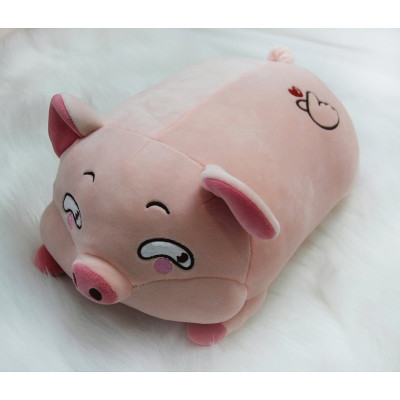 Gấu bông heo hồng mắt liếc vui nhộn, lợn mắt liếc đáng yêu siêu mềm (45cm--->75cm) vải miniso 4 chiều cao cấp mềm êm, an toàn cho trẻ nhỏ