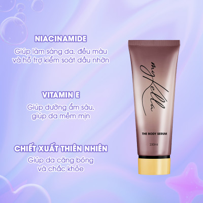 Kem Dưỡng Ẩm Toàn Thân myKella Giúp Làm Sáng Da, Kiểm Soát Dầu Nhờn, Dưỡng Ẩm Hiệu Quả - 230ml