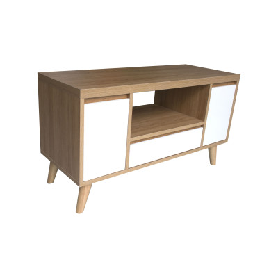 Kệ Tivi Gỗ MDF Phủ Melamine Màu Vàng Cánh Trắng ViVa Đẹp Gía Rẻ