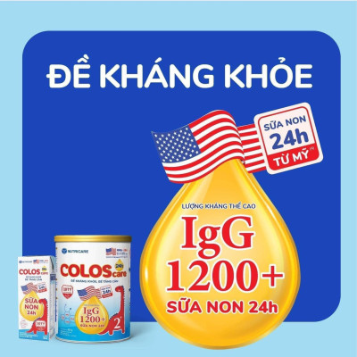 Sữa non Nutricare ColosCare 0+ hỗ trợ tiêu hóa, tăng cường hệ miễn dịch (800g)