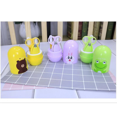 Bấm Móng Tay Trẻ Em, Bộ Dụng Cụ Bấm Móng Cho Bé 4 Chi Tiết, Cắt Móng Tay Tiện Dụng Có Hộp Đựng