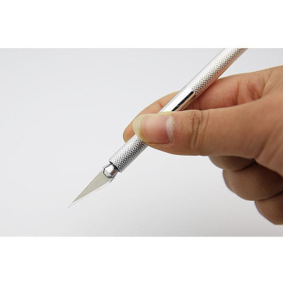 Dao Cắt Bột Nail Inox Không Gỉ, Siêu Bền, Tạo Form Móng Chuyên Nghiệp, Tặng Kèm 5 Lưỡi Dao Thay Thế Nail Phương Miu