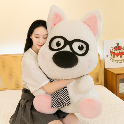 Gấu bông chó đeo mắt kính cute siêu mềm, chó giáo sư tiến sĩ dễ thương hài hước (25cm) hàng xịn cao cấp an toàn cho trẻ