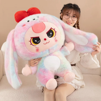 Gấu bông babythree đáng yêu - Size từ 35 đến 80cm -  BB3 gấu bông cute mắt nước, thú nhồi bông bé ba dễ thương có nơ đỏ.