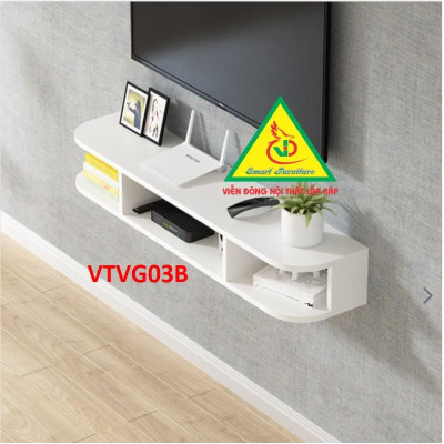 Kệ Ti Vi Treo Tường Trang Trí VTVG03B