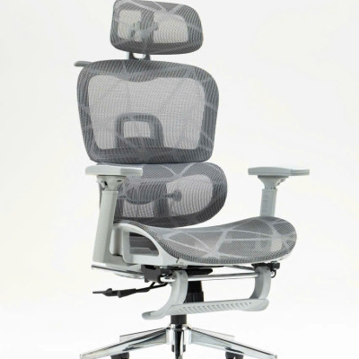 Ghế Công Thái Học Văn Phòng New Beginning NB900 – Ghế Xoay Lưng Lưới, Kèm Tựa Đầu, Tay Đa Năng