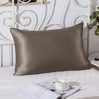 Cặp Vỏ Gối Lụa Cao cấp A - 50x70cm hoặc 60x80cm - mềm mịn mát lạnh