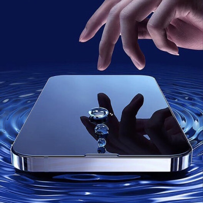 Kính cường lực Wiwu tự lấy bụi Dành Cho Iphone Có Màng Che Loa, Chống Vân Tay, Chống Dầu - Hàng Chính Hãng