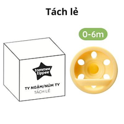 Ty Ngậm Mô Phỏng Ti Mẹ Dành Cho Bé Từ 0 - 6 Tháng, 6 - 18 Tháng (Vỉ Đôi, Tách Lẻ)
