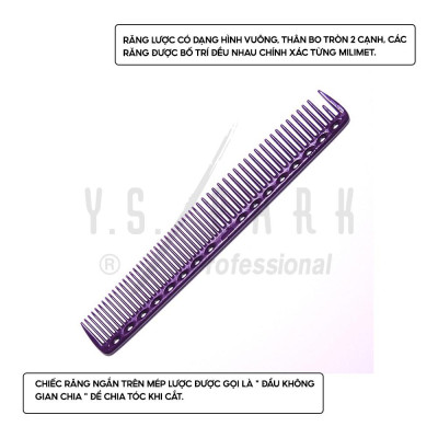 Lược cắt tỉa tóc nữ Nhật Bản YS PARK răng tròn YS-337 hàng chính hãng