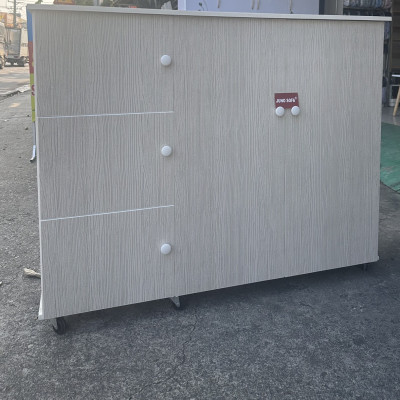 Tủ giày chống nước màu gỗ sồi Juno Sofa kích thước 1m25 x cao 1m x sâu 31 cm