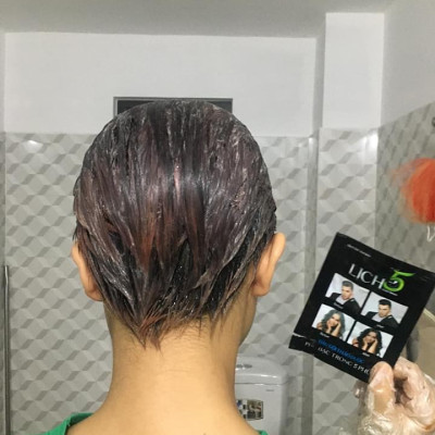 Combo 2 Dầu gội nhuộm tóc Lich5 - Lên màu tự nhiên - Sử dụng đơn giản, tiện lợi, mùi dễ chịu - Tặng bộ kit tự nhuộm tại nhà