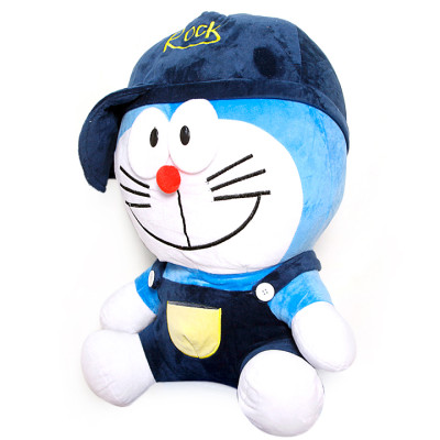 Gấu bông Doraemon rock mũ cực ngầu