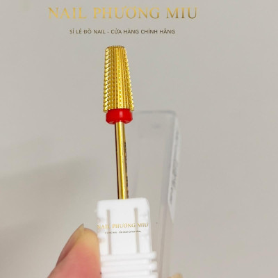 Đầu Mài Đa Năng 5 trong 1 Thép Vonfram F-Gold Mạ Vàng, Dùng Cho Phá Gel Phá Bột Mài Móng Đầu Mài 5in1 Chuyên Làm Nail