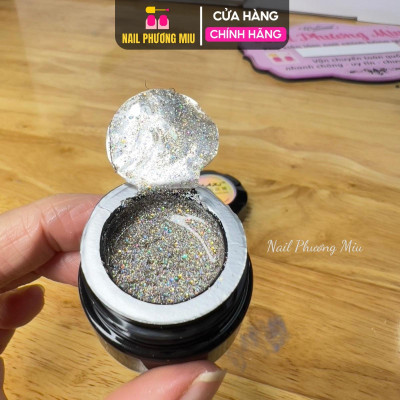 Gel Nhũ Galaxy Siêu Sáng, 3 Màu Bạc Vàng Hồng, Độ Bóng Lâu Hiệu Ứng Lấp Lánh, Phù Hợp Làm Nail, Chất Gel Đặc Hạt Nhũ Mịn Nữ Women