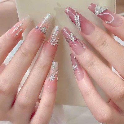 Đá Khối Diamond Chân Bằng Hình Thoi Gắn Móng Siêu Sáng, Set 100 Viên Charm Làm Nail Size Mini Màu Trắng Thủy Tinh Lấp Lánh