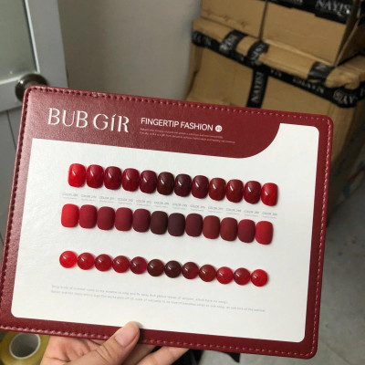 Set Sơn Gel Đỏ BUBGIR 12 Màu Không Ánh Tím Số 25 Chai 15ml Làm Nail Siêu Bóng, Chất Sơn Đặc Mướt, Tặng Bảng Màu BUB GiR Cao Cấp