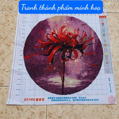 Tranh thêu kín chữ thập Hoa bỉ ngạn DX1056