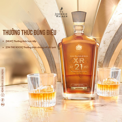Rượu John Walker & Sons XR Aged 21YO Blended Scotch Whisky 40% 750ml [Kèm Hộp]