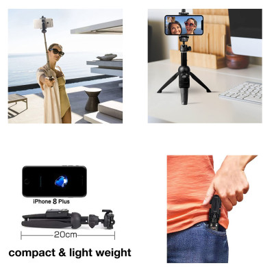 Gậy tự sướng tripod Yunteng YT-9928 đa năng có remote chụp ảnh - Hàng chính hãng