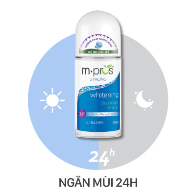 Lăn Khử Mùi – Trắng Mịn – Năng Động M.pros 60ml