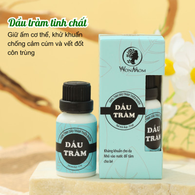 Bộ chăm sóc tình mẫu tử giúp mẹ thơm, bé khỏe Wonmom ( 1 hộp thảo mộc xông cửa mình cho mẹ + 1 dầu tràm )