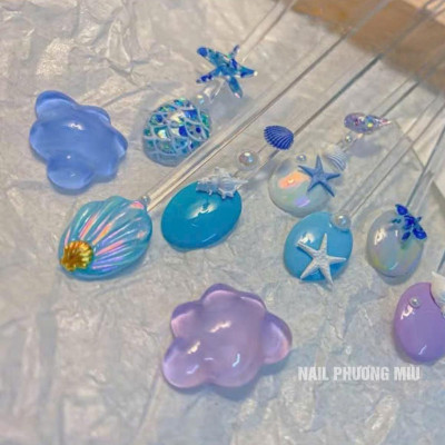 Khuôn in 3D Silicon Tạo Hình Sao Sò Ốc Biển 7 Mẫu To Nhỏ Làm Nail Mùa Hè Siêu Xinh, Thiết Kế Đáng Yêu Trang Trí Móng Nghệ Thuật