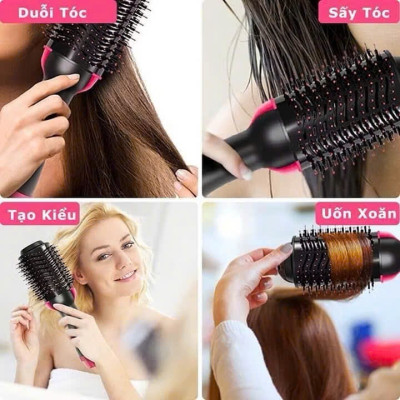 Lược Điện Sấy Tạo Kiểu Chuyên Nghiệp 3in1, Lược Điện Chải Tóc Cực Nhanh, Đa Năng - HÀNG CHÍNH HÃNG MINIIN