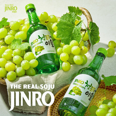 [CHÍNH HÃNG] Soju Hàn Quốc JINRO VỊ NHO 360ml - Combo 6 chai