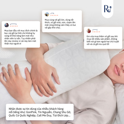 Vỏ Gối Ôm IceFiber™ Ru9 Mát Lạnh - Công Nghệ Sợi Lạnh Mang Lại Cảm Giác Ôm Thoải Mái, Mát Mẻ