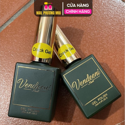 Sơn Nứt Đen Trắng Vedeeni 15ml Cao Cấp Đậm Mướt, Sơn Tạo Nứt Tự Nhiên Dễ Kéo, Không Bị Gợn Chuyên Dùng Làm Nail Women Nữ