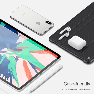 Miếng dán màn hình kính cường lực cho iPad Pro 12.9 2020 / iPad Pro 12.9 2018 hiệu Mercury H+ Pro (mỏng 0.2 mm, vát cạnh 2.5D, chống trầy, chống va đập) - Hàng nhập khẩu